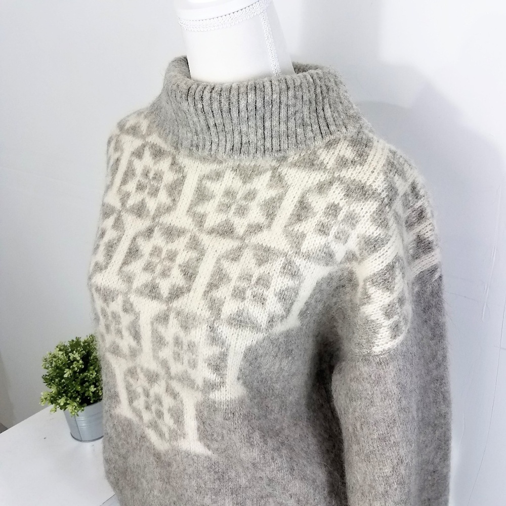 Hilda Ltd. Vintage Icelandic Wool Gray Sweater - Picture 2 of 6